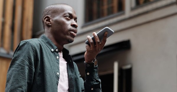 A Man Holding a Smartphone