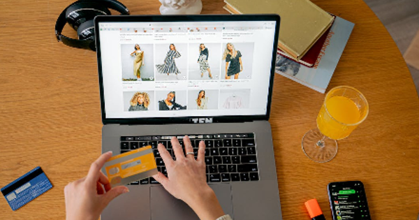 Photo of a Person Shopping Online