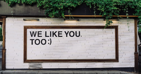 We like you too quotes on wall